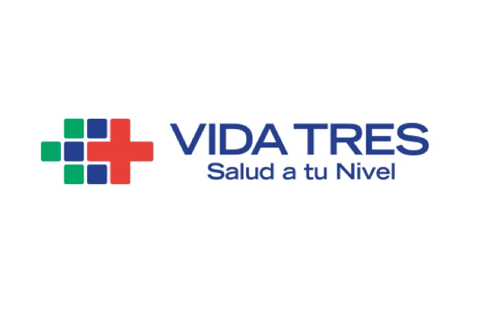 Logo institucional de Vida Tres asociado a profesionales de la salud en Providencia.