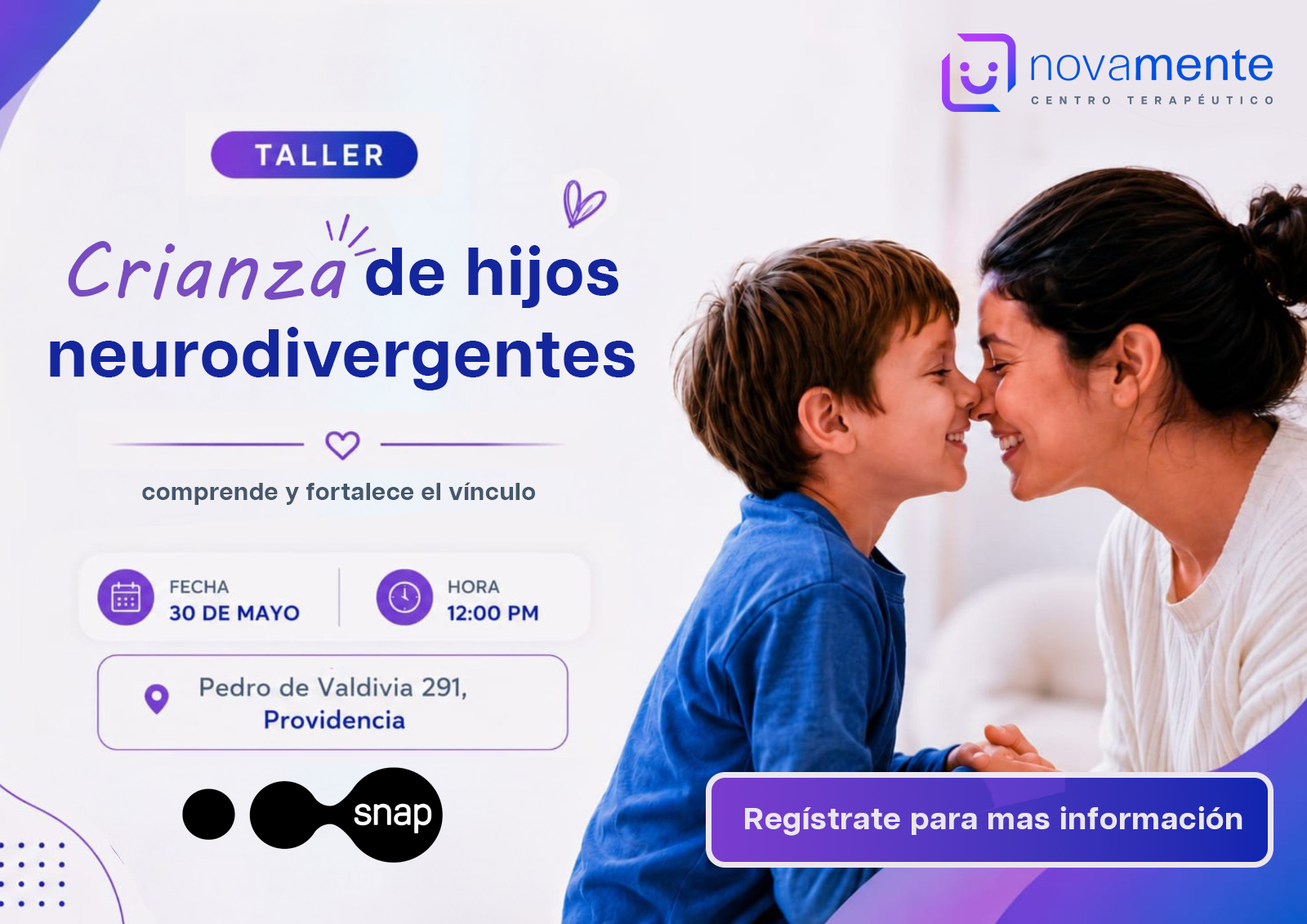 Primer taller «Crianza de hijos neurodivergentes»